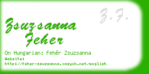 zsuzsanna feher business card